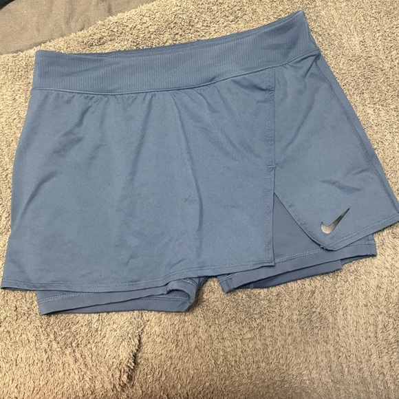 Nike Dresses & Skirts - Nike Blue Skorts with Built-in Compression